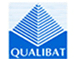 QUALIBAT : Certification de qualité pour les professionnels du bâtiment Logo de l'organisme de certification français QUALIBAT. Symbole bleu de qualité pour les professionnels du bâtiment et de la construction.